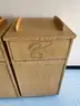 Lot of (4) Wooden Trash Bins