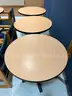 Lot of (4) Round Cafe Tables w/ (8) Armed Chairs