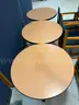 Lot of (4) Round Cafe Tables w/ (8) Armed Chairs