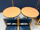 Lot of (3) Round Cafe Tables w/ (6) Chairs
