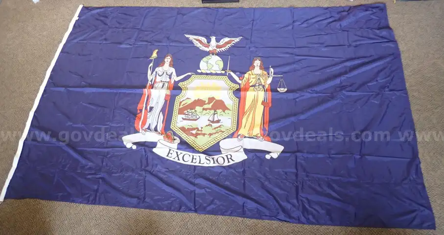 Lot of (2) New York State Flags