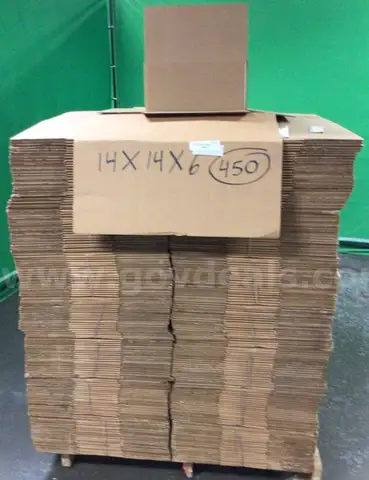 Lot of (1) Pallet of Approximate (450) Cardboard Boxes