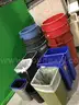 Lot of Approximate (28) Assorted Trash Cans