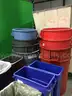 Lot of Approximate (28) Assorted Trash Cans