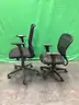 Lot of (3) Rolling Office Chairs with Arms