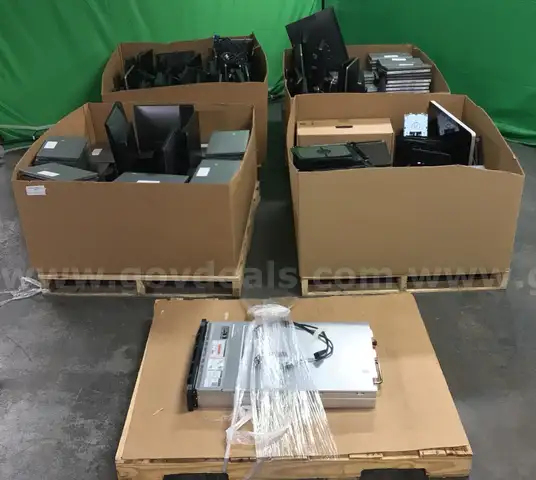 Lot of (5) Pallets of Approximate (487) Various Computer Equipment