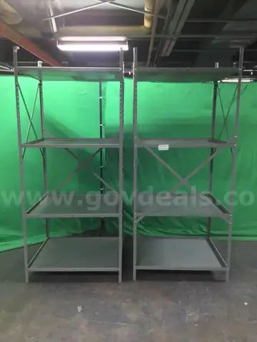 Lot of (2) Four-Tier Shelves