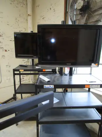 Lot of (4) TVs and (3) TV Stands