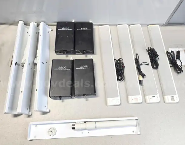 lot of 4x TOA AM-1 Steering Array Microphone System with accessories