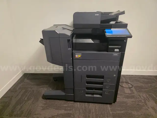 Kyocera TaskAlfa 5053ci A3 Color Laser MFP Copier Printer Scanner 50 ppm &#x2013; w/ DF-7120 Finisher, PF-7110 Paper Feeder, DP