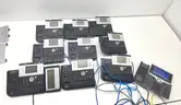 Lot of around 100x Alcatel-Lucent & Cisco Desk Phones w/ Handsets, Stands & Modules