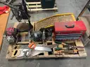 Pallet of shop tools