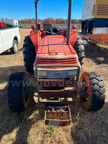 Kubota tractor and bush hog