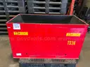 USED RED TIRE DUNKER TANK