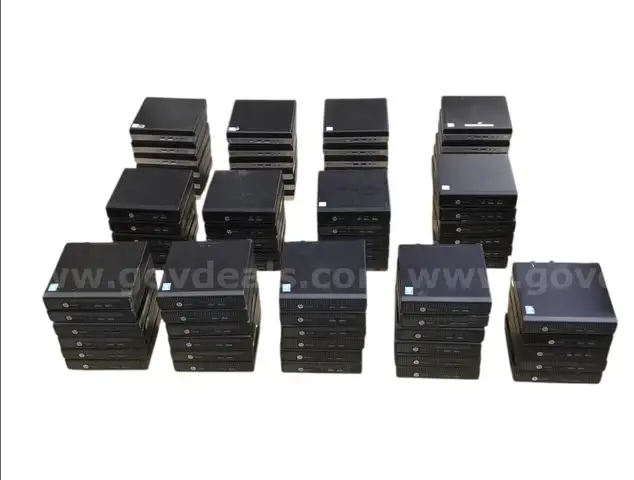 One lot of 74  HP Mini Desktop Computers