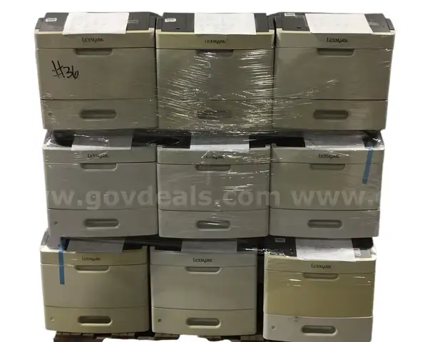 10 Lot Of 18  Lexmark MS711dn Mono Laser Printer 40G0610 - AS-IS