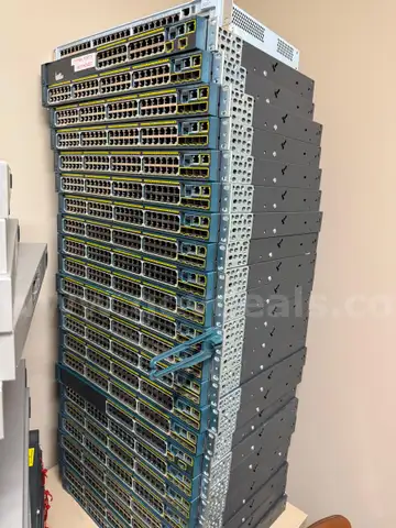Lot of (41) Cisco Network Switches and (1) 3 Com