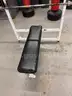 York Barbell Fixed Bench & Weights