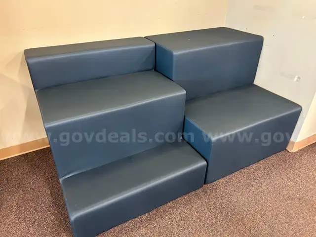 Qty 15 pieces of Tiered Blue furniture