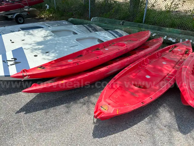 Qty 3 Sit on Top Double Kayaks, 13.5FT