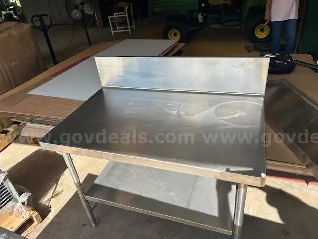Stainless steel table