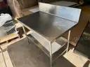 Stainless steel table