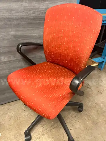 B. Lot of 42 - Orange Office Chairs