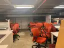 B. Lot of 42 - Orange Office Chairs