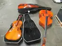 #3994 1 GOOD DOUBLE-BASS, 2 BROKEN CELLO'S