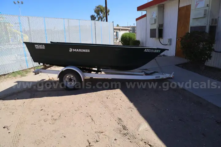 12&#x27; Jon Aluminum Boat with Zieman Trailer