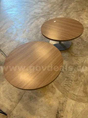 Lot of (2) Side Tables - Heavy Duty