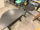 Lot of 2 Half-Moon Tables
