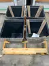 Lot of 20 NEW Allen+Roth Square 16-in W x 16-in H Silver Resin Industrial Planter - MSRP $1000