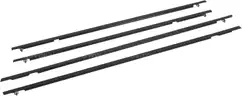Brand New Lot of 4 Windows Trim Seal Belt for Honda Civic 2006-2011 &#x2013; Front &#x26; Rear, Black Rubber MSRP $240