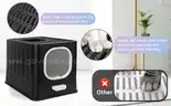 Brand New Foldable Cat Litter Box with Lid - Enclosed Anti-Splash Design, Easy-Clean Drawer &#x26; Scoop - Shipping Available