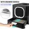 Brand New Foldable Cat Litter Box with Lid - Enclosed Anti-Splash Design, Easy-Clean Drawer &#x26; Scoop - Shipping Available