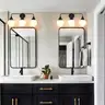 Brand New Matte Black 3-Light Mid-Century Modern Bathroom Vanity Light - Shipping Available