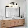 Brand New Matte Black 3-Light Mid-Century Modern Bathroom Vanity Light - Shipping Available