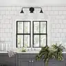 Brand New Matte Black 3-Light Mid-Century Modern Bathroom Vanity Light - Shipping Available