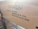 BRAND NEW STERLING Ensemble 36&#x22; Vikrell Soaking Bathtub for Alcove Installations with Right Drain MSRP $1000