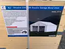 NEW  23ft x 22ft Double Car Garage Metal Shed with Side Door  KJ K2119