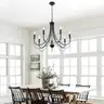 Brand New MELUCEE Black 7-Light Rustic Industrial Chandelier&#x2013; Elegant Candle Pendant Light MSRP$190 - Shipping Available