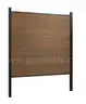 Around 90 feet of NEW Composite Privacy Fence TEAK&#x2013; Includes 15 sections with aluminum posts and hardware MSRP $7500
