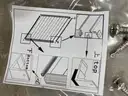 Around 90 feet of NEW Composite Privacy Fence TEAK&#x2013; Includes 15 sections with aluminum posts and hardware MSRP $7500
