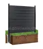 Around 90ft of NEW Composite Privacy Fence  DARK GRAY &#x2013; Includes 15 sections with aluminum posts and hardware MSRP $7500