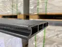 Around 90ft of NEW Composite Privacy Fence  DARK GRAY &#x2013; Includes 15 sections with aluminum posts and hardware MSRP $7500