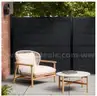 Around 90ft of NEW Composite Privacy Fence  DARK GRAY &#x2013; Includes 15 sections with aluminum posts and hardware MSRP $7500