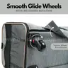 Brand New Airline-Approved Rolling Pet Carrier &#x2013; Soft-Sided Travel Bag with Removable Wheels for Dogs &#x26; Cats (Gray)
