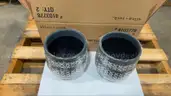 Lot of 4 BRAND NEW Round Ceramic Indoor/Outdoor Planters - Shipping Available