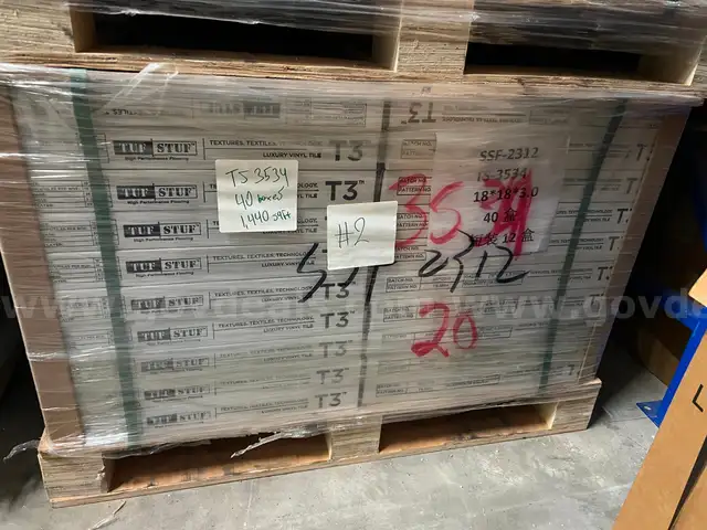 1440 sqft of New Commercial Luxury Vinyl Tile Flooring TS3534 MSRP $5000